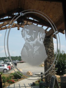 The winery's main entrance door