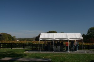 tasting tent